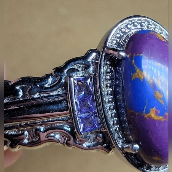 Purple Turquoise Bracelet - Picture 7 of 10